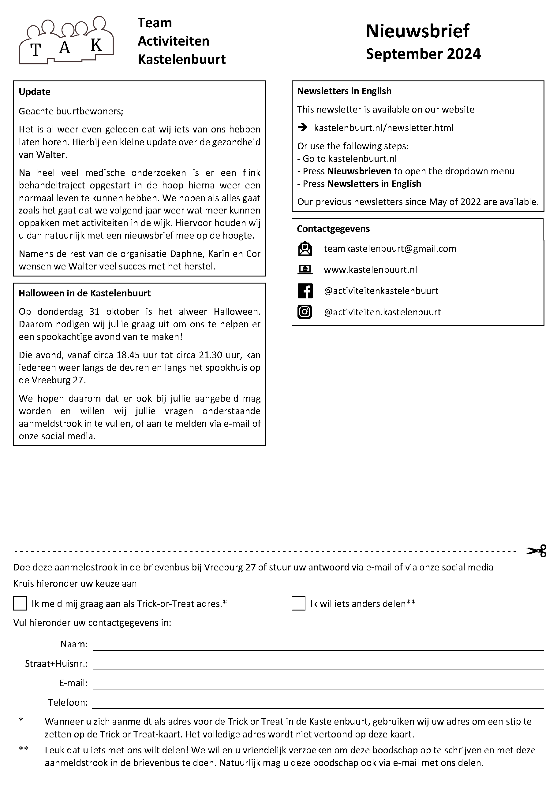 Nieuwsbrief september 2024
